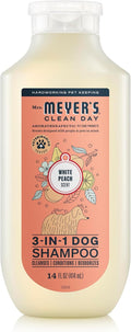 MRS. MEYER'S Clean Day 3 in 1 Dog Shampoo, White Peach Scent, 14oz