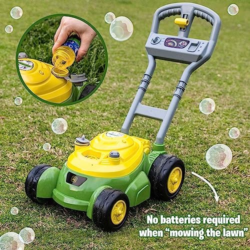 John Deere Bubble Lawn Mower for Toddlers, Bubble Blowing Machines