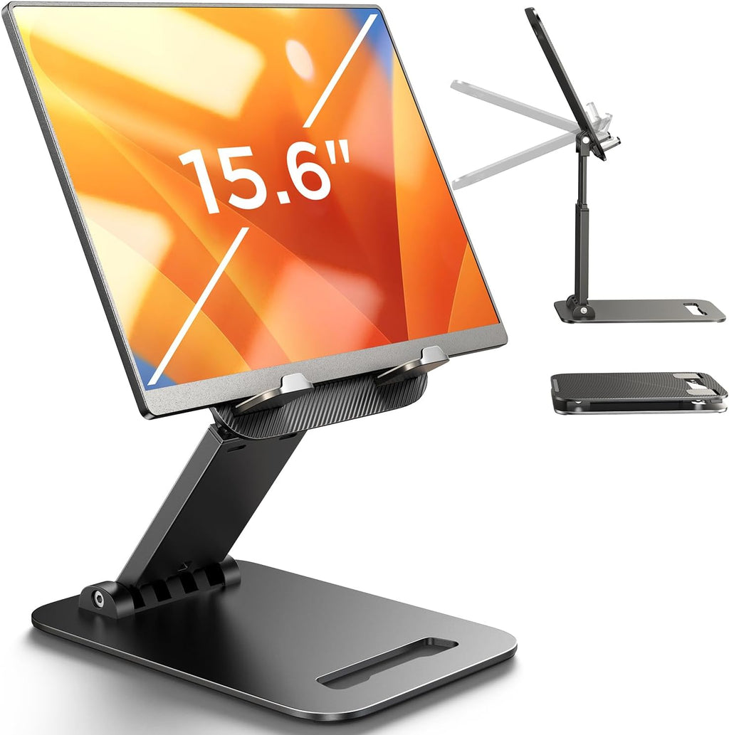 LISEN iPad Stand Tablet Holder for Desk, Kindle Accessories Foldable Holder