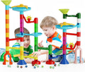 Marble Run Kit, 110pcs Marble Maze Game Construction Building Toys for Kids