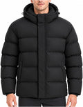 Yufawow Men Puffer Jacket Insulated Coat Thick Warm for Cold Weather Outdoor Work Winter