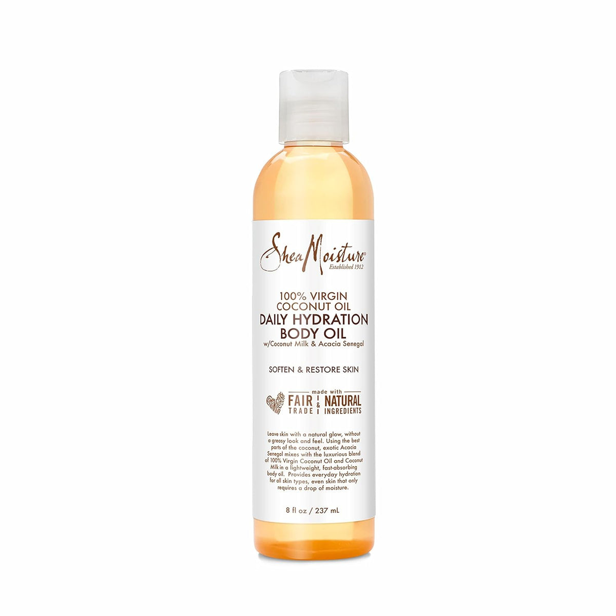 SheaMoisture Daily Hydration Body Oil Virgin Coconut Oil For Dry Skin Paraben