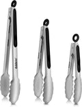 Tongs For Cooking Up to 600 °F Metal Kitchen Tongs 3PCS 7,9,12 Inch