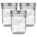 Ball Wide Mouth Glass Mason Jars with Lids and Bands, Used for Canning, Pickling, Juice