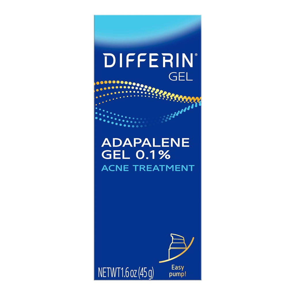 Differin Acne Treatment Gel, 90 Day Supply, Retinoid Treatment for Face