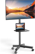 PERLESMITH Rolling TV Stand on Wheels for 23-65 Inch TVs