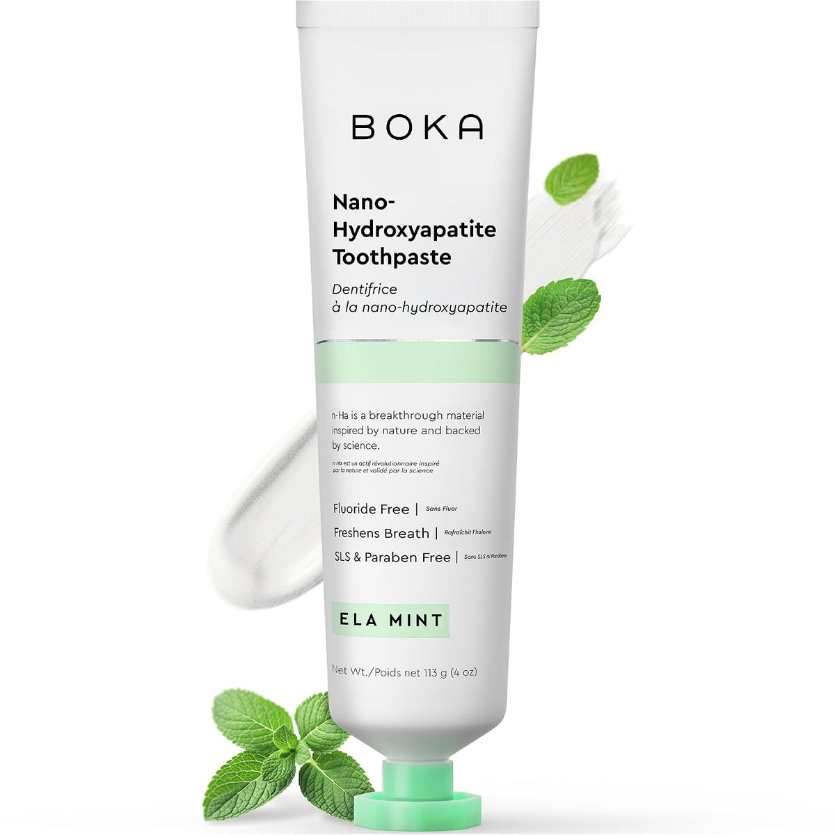 Boka Toothpaste - Fluoride Free Toothpaste, Nano Hydroxyapatite Toothpaste - boka toothpaste ingredients