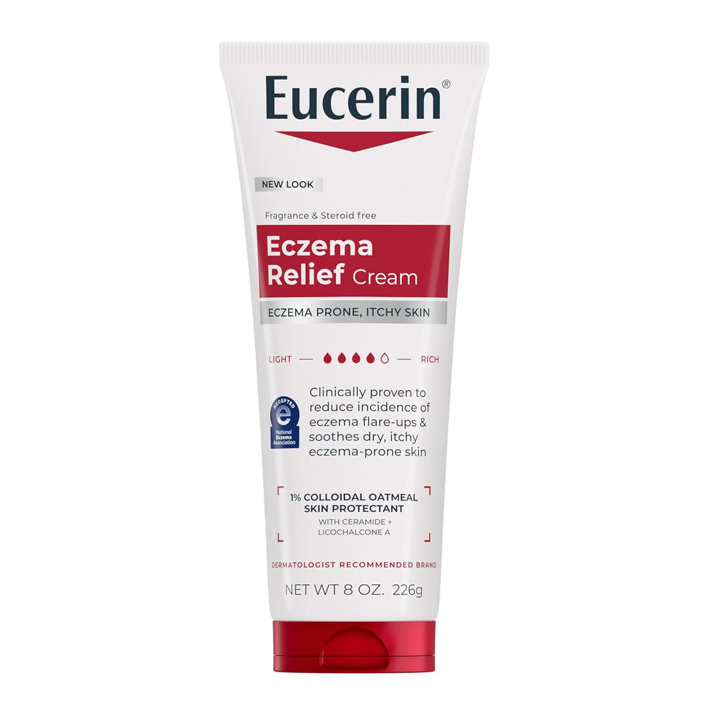 Eucerin Eczema Relief Cream, Full Body Lotion, Moisturizing Eczema Cream