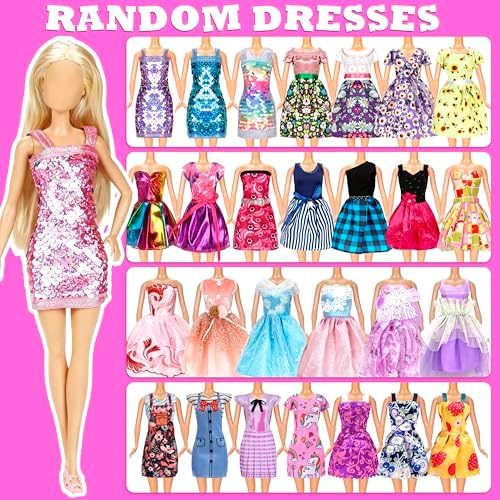 138 Pcs Doll Clothes and Accessories