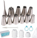 11 Pcs Extra Large Piping Tip Set,Stainless Steel Cake Decorating Icing Tips Nozzles
