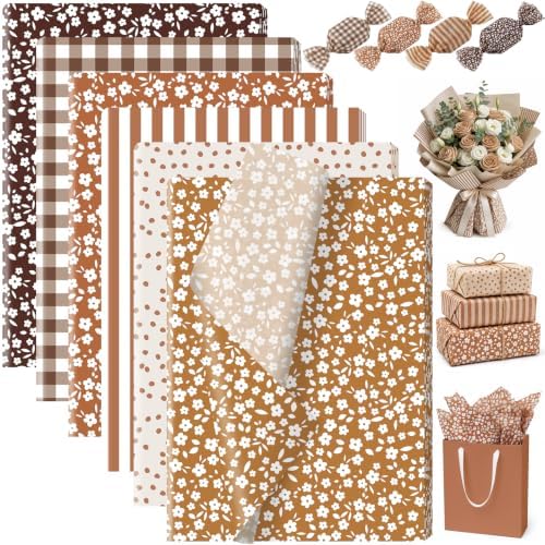 60 Sheets Fall Floral Tissue Paper