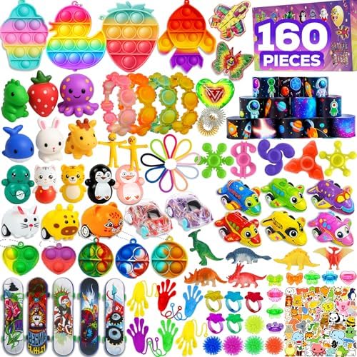 160 Pcs Fidget Toys Party Favors Pack