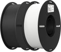 Creality 2kg Black & White PLA 1.75mm Filament Bundle for 3D Printing