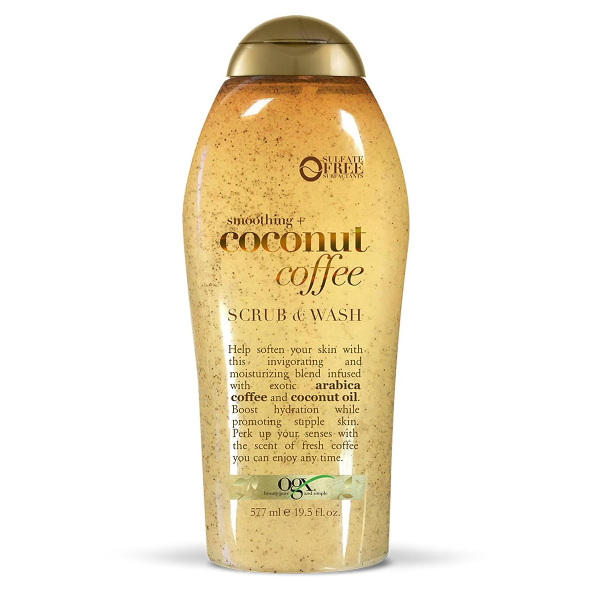 OGX Smoothing + Coconut Coffee Exfoliating Body Scrub with Arabica Coffee