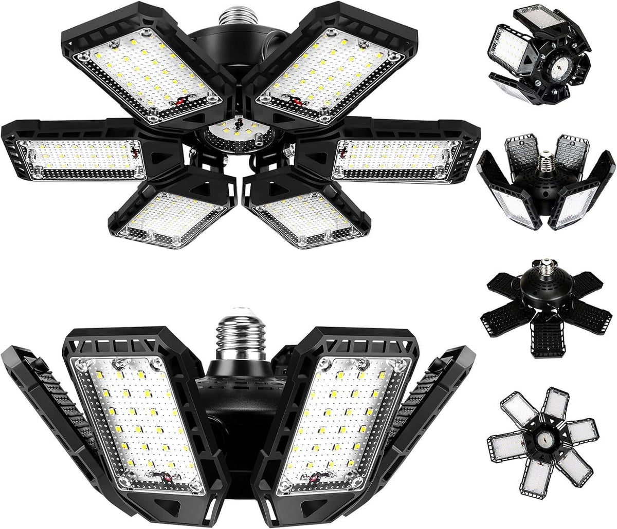 Aoretic LED Garage Lights 180W 18000LM 6500K, 2 Pack