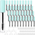Maitys 40 Pcs 10 ml Empty Mascara Tubes with Eyelash Wand, Green