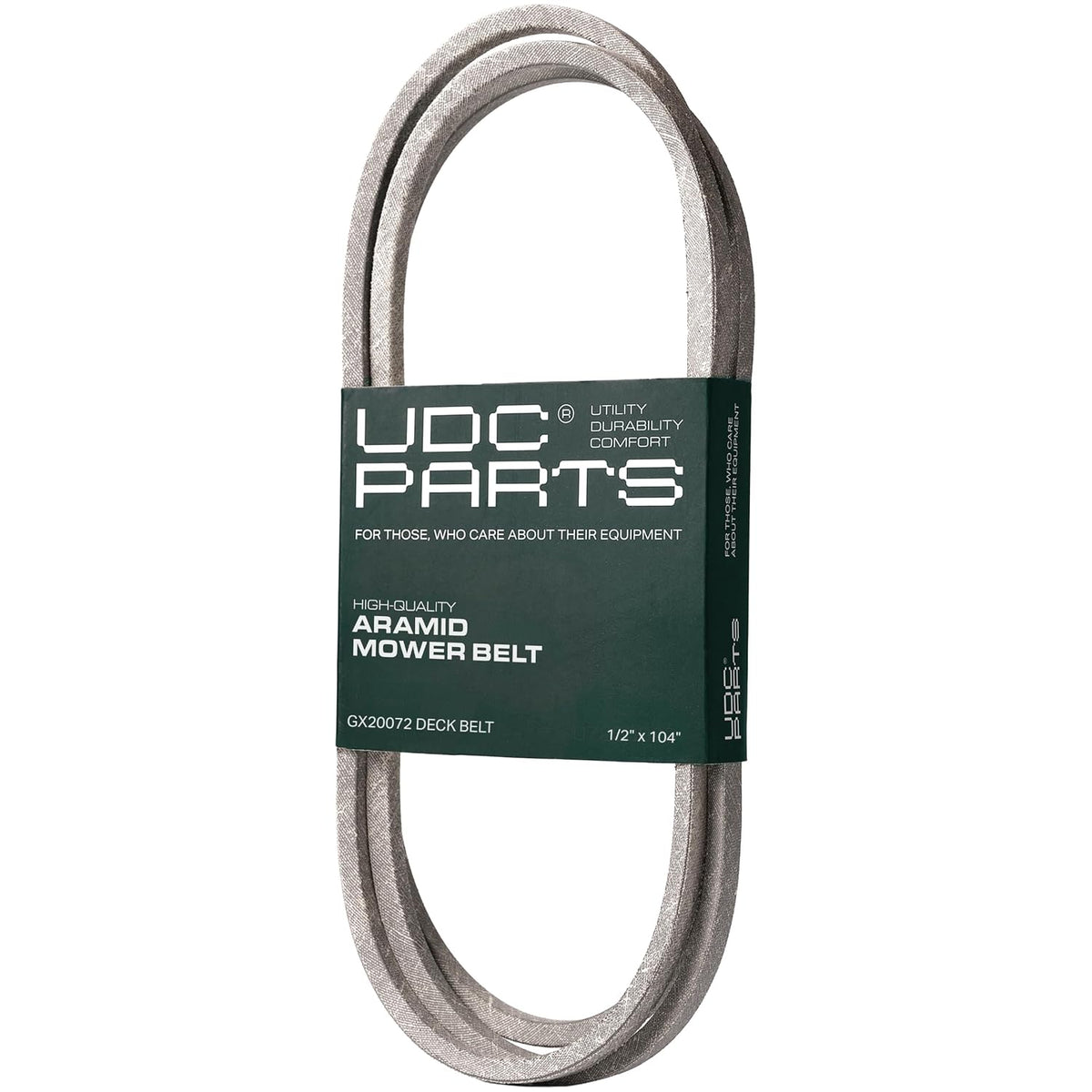 UDC Parts GX20072 Deck Belt, 1/2" x 104" Replacement for John Deere 42 Inch