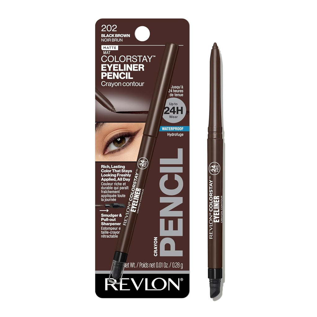 Revlon ColorStay Pencil Waterproof Eyeliner, Smudge-Proof, Eye Makeup