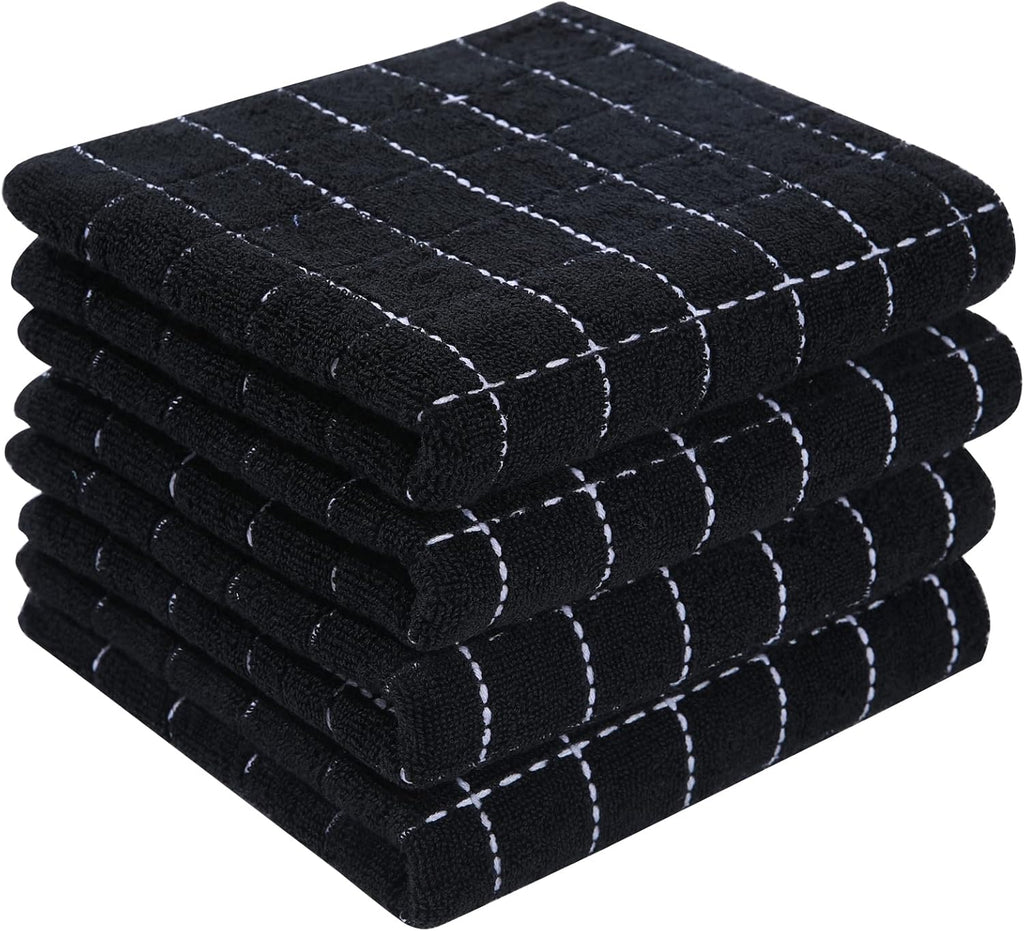 Homaxy 100% Cotton Terry Kitchen Towels