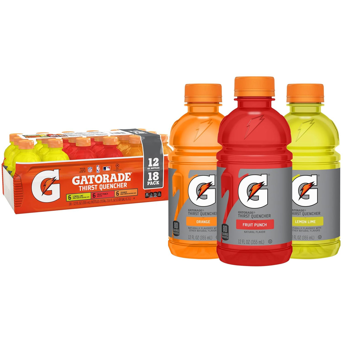 Gatorade Thirst Quencher Sports Drink, Variety Pack, 12 Fl Oz