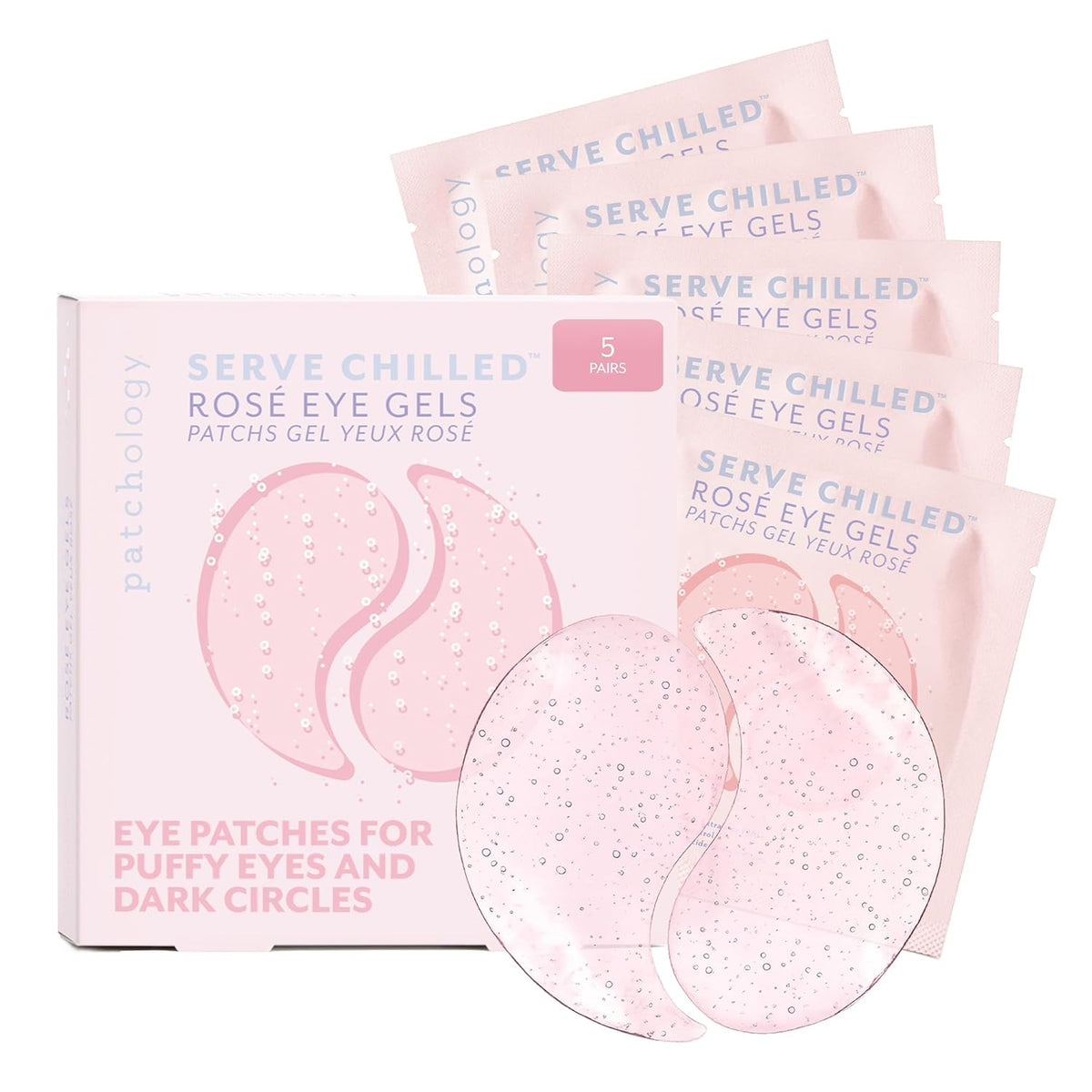 Patchology Serve Chilled Ros̩ Hydrating Under Eye Patches – Hyaluronic Acid