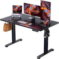 ErGear 48 X 24 Inch Height Adjustable Electric Standing Desk, Black - ergear height adjustable electric standing desk