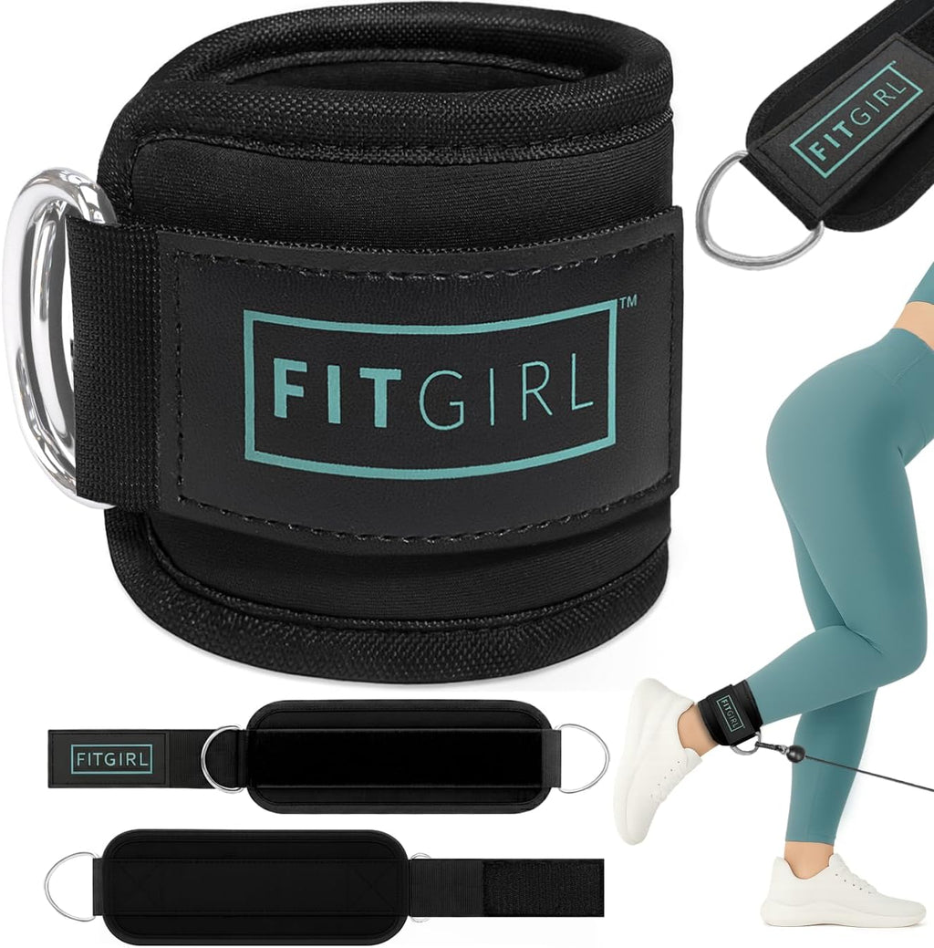 FITGIRL Ankle Strap for Cable Machine – Premium Padding and Comfort