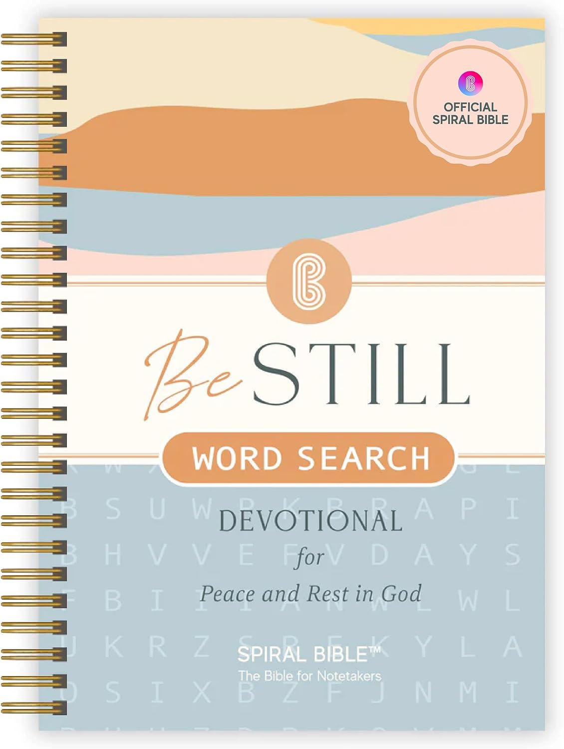 Official Spiral Bible Be Still Word Search Devotional 90 Days of Scripture