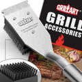 GRILLART Grill Brush and Scraper, Wire BBQ Grill Brush for Outdoor Grill - grillart grill brush and scraper how to use