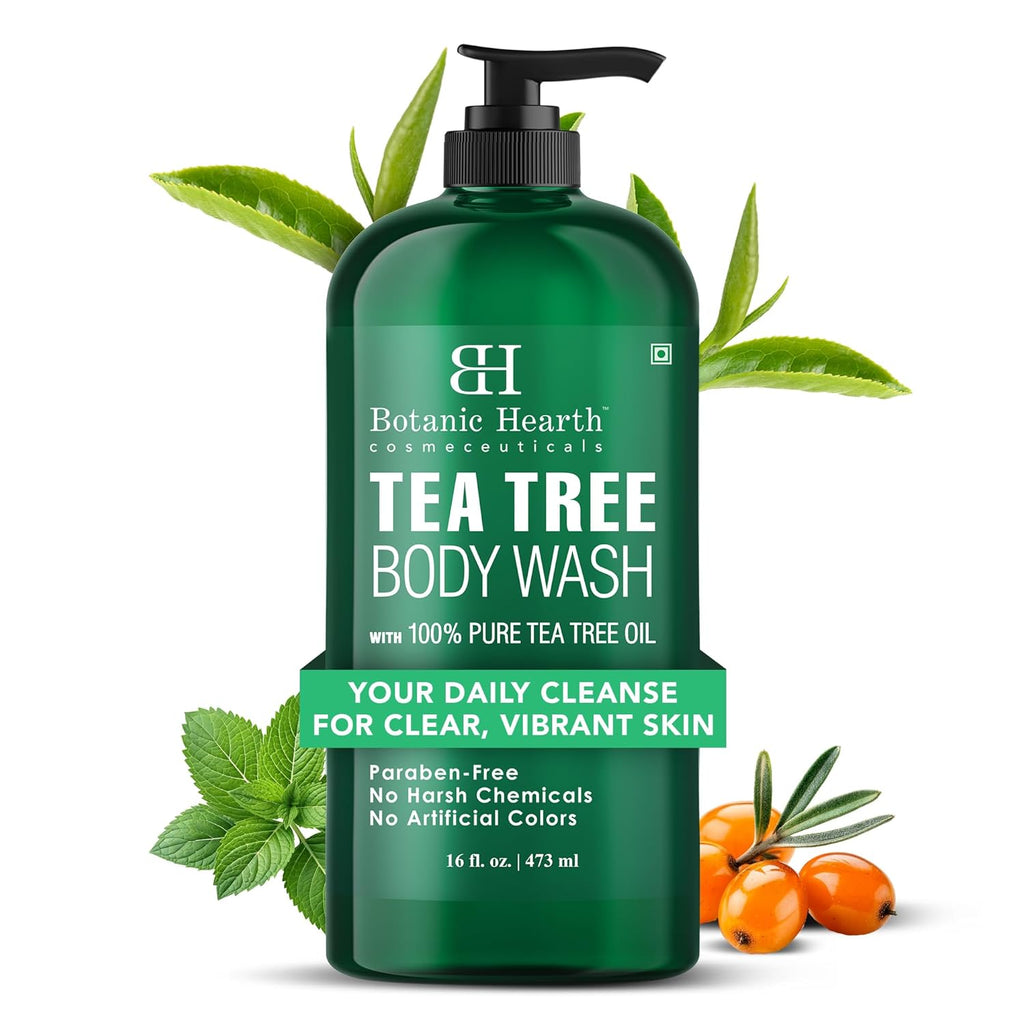 Botanic Hearth Tea Tree Body Wash -16 fl oz- All-Natural Antifungal