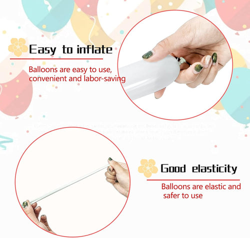 100Pcs clear 260 Balloons Clear Long Skinny Latex Balloon for Animal Ballons