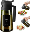 Olive Oil Sprayer for Cooking, 16oz/470ml Glass Light-Proof Oil Pourer