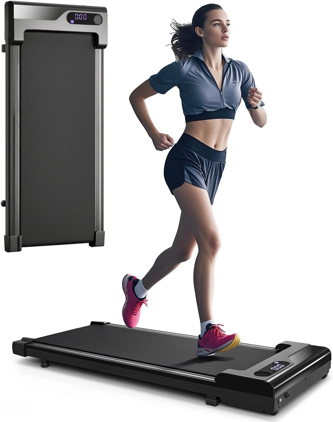 Walking Pad Treadmill for Home - Under Desk Treadmills Portable Mini Compact Walk Pads