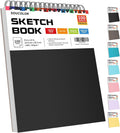 Soucolor 9" x 12" Sketch Book, 100 Sheets Top Spiral Bound Sketchbook