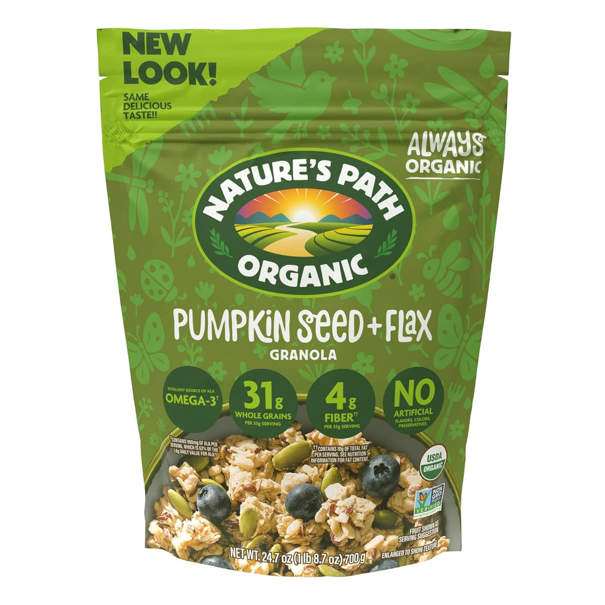 Nature's Path Organic Pumpkin Seed + Flax Granola, 24.7 oz