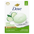 Dove Beauty Bar Soap Cool Moisture Cucumber & Green Tea Scent, 8 Bars