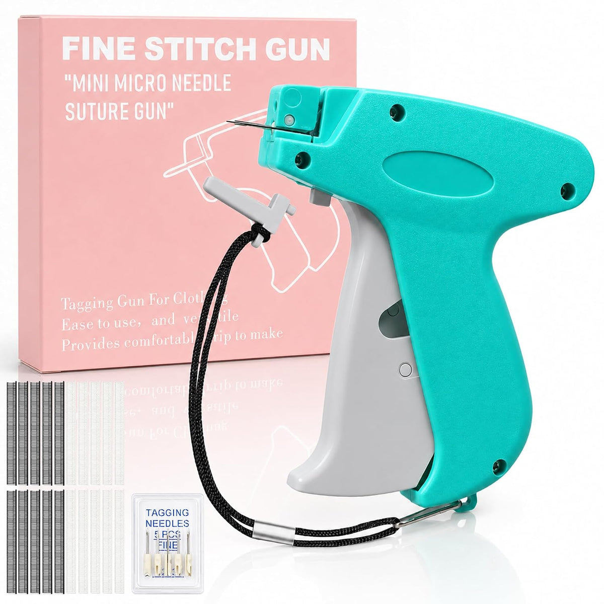 2026 New Stitch Gun for Clothes, Handheld Tagging Gun Quick Clothing Fixer - stitch gun clothing fixer tool