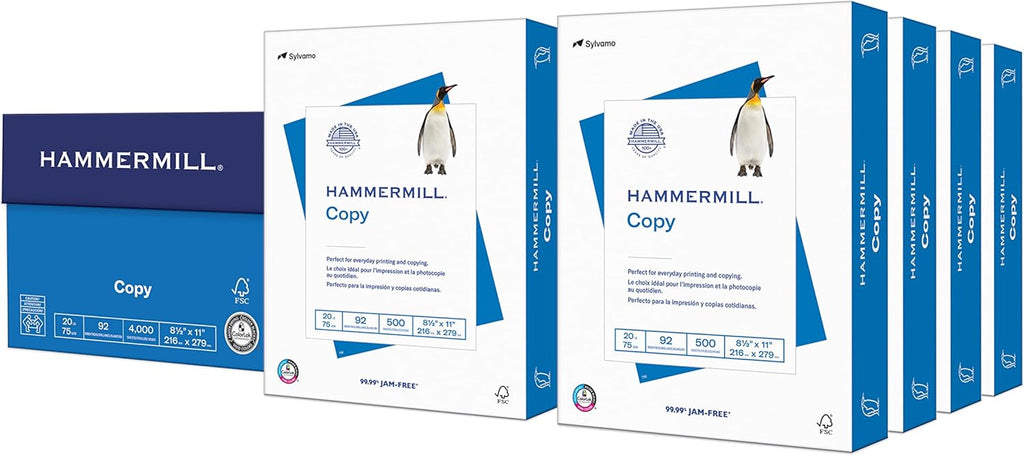 Hammermill Printer Paper, 20 lb Copy, 8.5 x 11-8 Ream