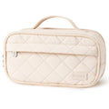 Sooez Large Pencil Case, Pencil Pouch with Handle, Pen Bag Marker Organizer - sooez quilted pencil case
