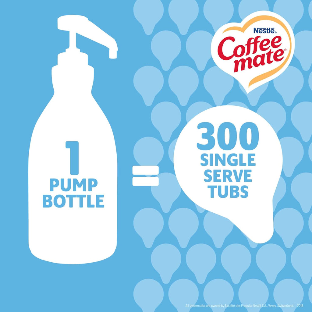 Nestle Coffee mate Coffee Creamer, French Vanilla, Concentrated Liquid Pump