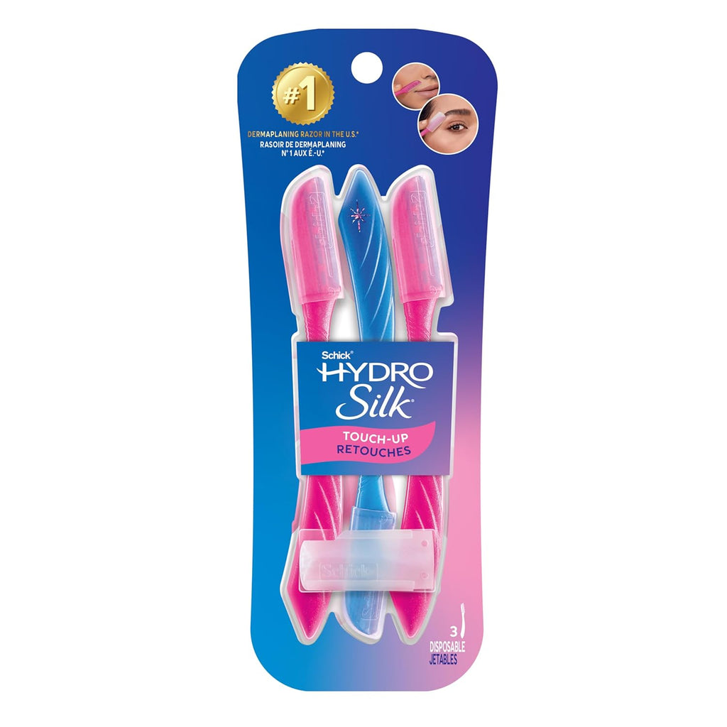 Schick Hydro Silk Touch-Up Razor 3 Count, Pack of 1