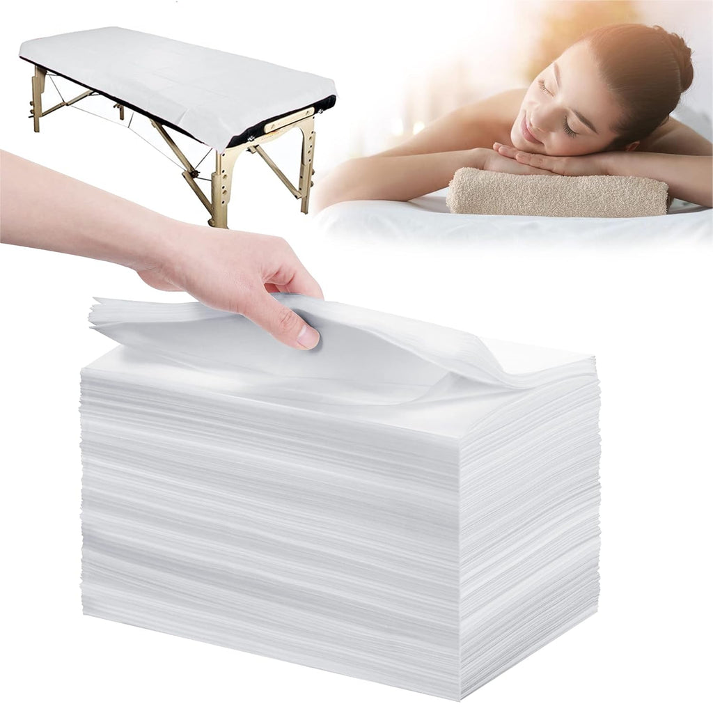 Disposable Bed Sheets 100 Pcs 31" x 71" Massage Table Sheets Non Woven Fabric SPA Bed