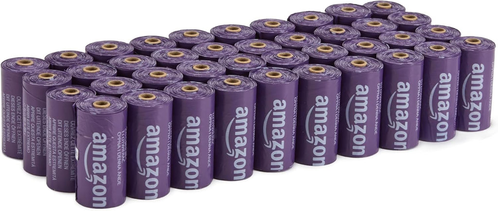 Amazon Basics Premium Lavender Scented Standard Dog Waste Bags, 300 Count