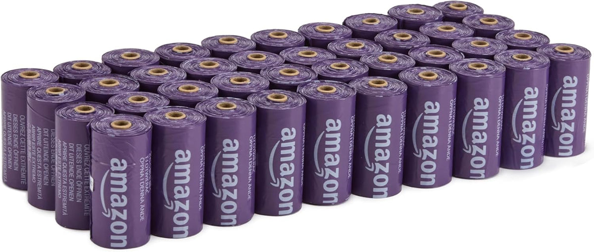Amazon Basics Premium Lavender Scented Standard Dog Waste Bags, 300 Count