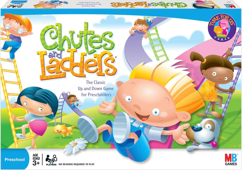 Hasbro Gaming Chutes and Ladders Board Game, 2 to 4 Players, Easter Gift