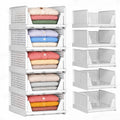 5 Pack Closet Organizers and Storage, Reinforced Stackable Closet 16.73"