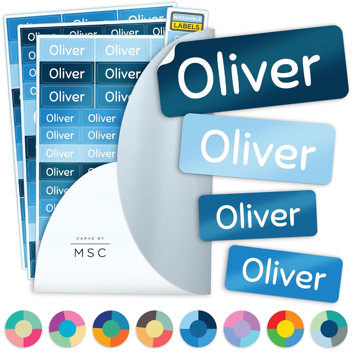 Personalized Daycare Name Washable Labels for Kids