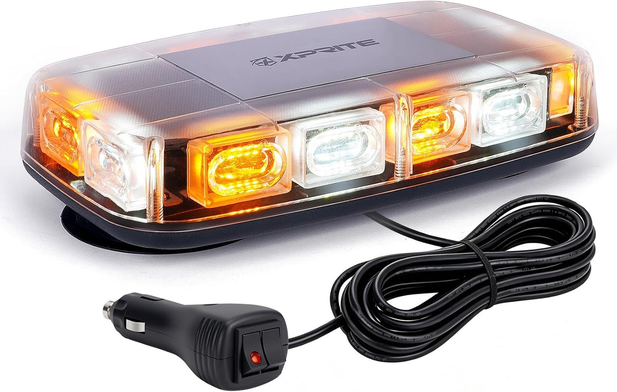 Xprite Upgraded 12" 72LED Rooftop Strobe Lights