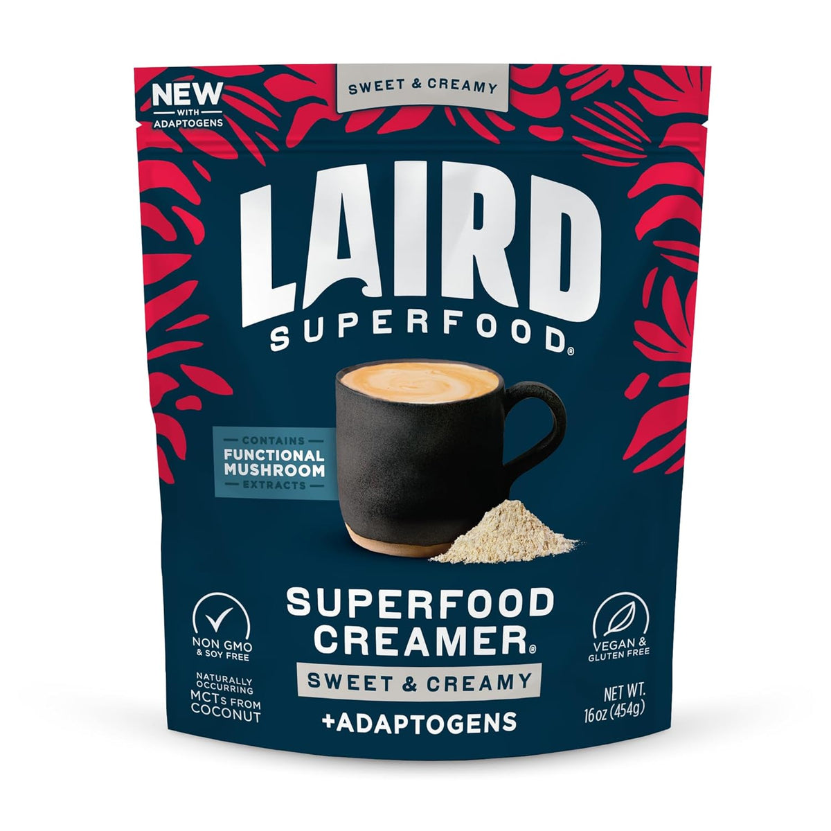 Laird Superfood Non-Dairy Coconut Powder Creamer - Sweet & Creamy