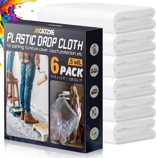 12 x 9 Ft Plastic Drop Cloths